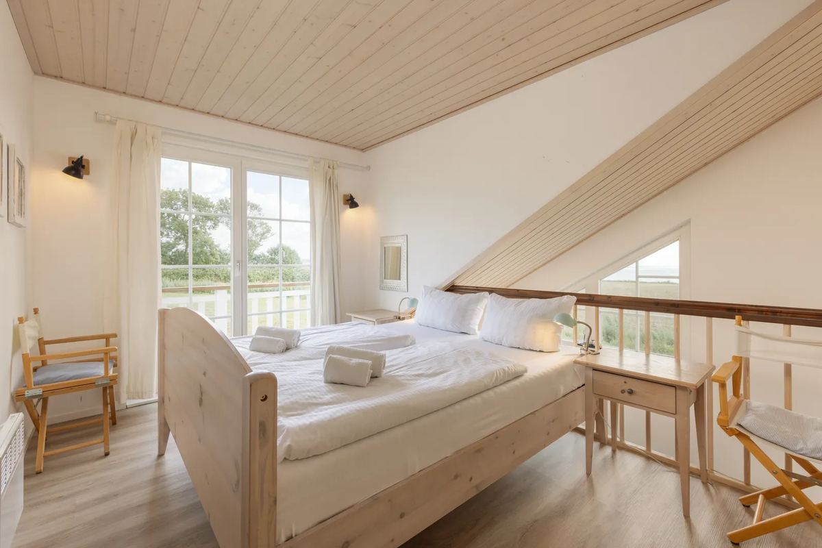 Schlafzimmer unter dem Dach